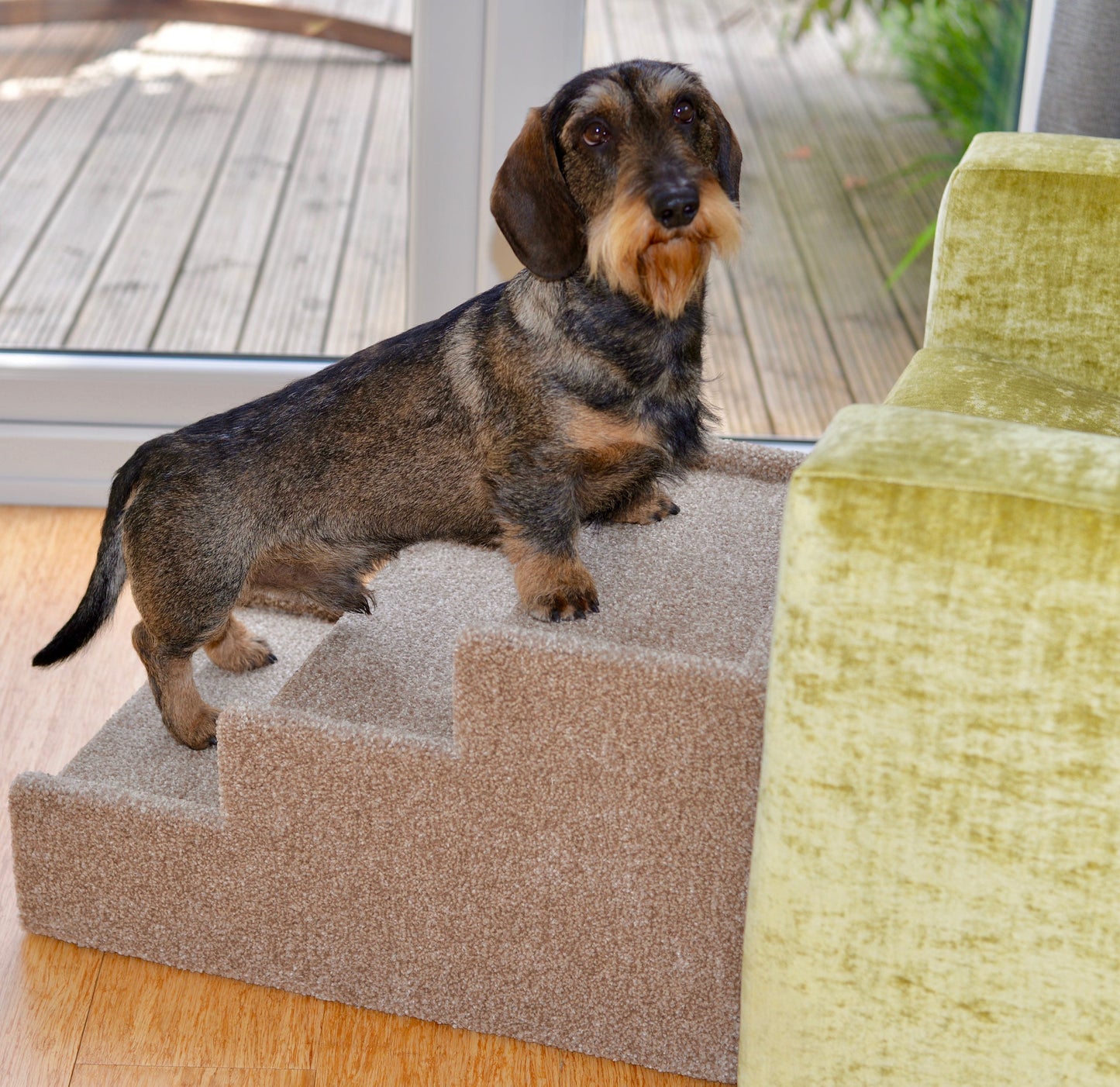 38cm (15" ) Handmade Dog Steps Indoor Pet Cat Dog Bed Sofa Steps Stairs Ramp Portable Strong